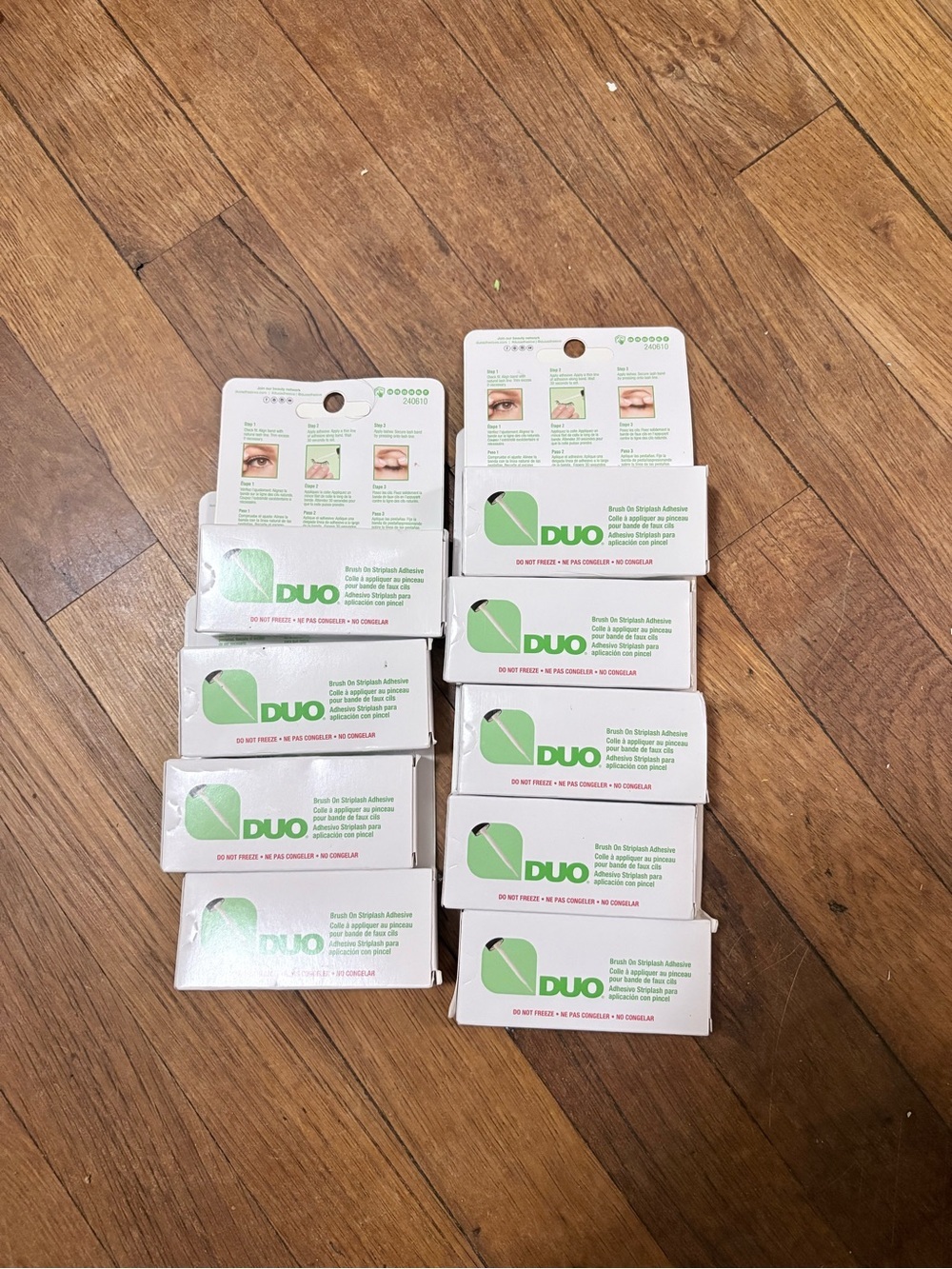 DUO White Eyelash Adhesive - Waterproof Lash Glue (9 Pack)